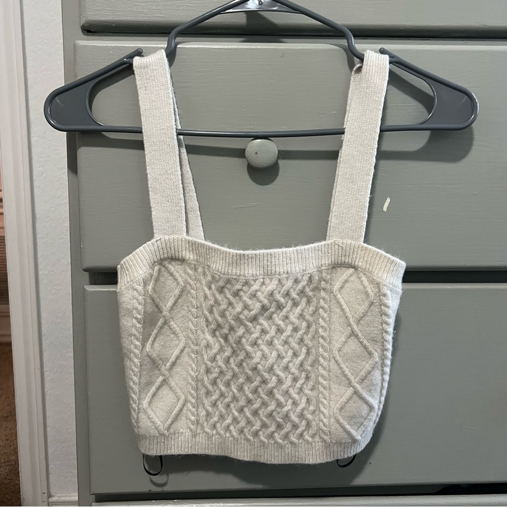 Knit crop top